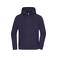Sudadera con capucha y cremallera reciclada unisex JN8043. Color deep purple.