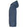 Sudadera con capucha y cremallera reciclada unisex JN8043. Color dusty blue.