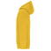 Sudadera con capucha y cremallera reciclada unisex JN8043. Color sunflower.