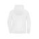 Sudadera con capucha y cremallera reciclada unisex JN8043. Color white.