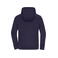 Sudadera con capucha y cremallera reciclada unisex JN8043. Color deep purple.