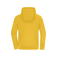 Sudadera con capucha y cremallera reciclada unisex JN8043. Color sunflower.