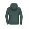 Sudadera con capucha y cremallera reciclada unisex JN8043. Color smoky green.