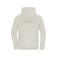 Sudadera con capucha y cremallera reciclada unisex JN8043. Color sandstone.