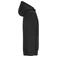 Sudadera con capucha y cremallera reciclada unisex JN8043. Color black.