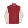 Beisbolera universitaria reciclada unisex JN8044. Color carmine red/sandstone.