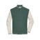 Beisbolera universitaria reciclada unisex JN8044. Color smoky green/sandstone.