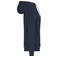 Sudadera con capucha reciclada mujer JN8045. Color navy.