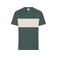 Camiseta orgánica unisex JN8049. Color smoky green/sandstone.