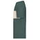 Camiseta orgánica unisex JN8049. Color smoky green/sandstone.