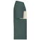 Camiseta orgánica unisex JN8049. Color smoky green/sandstone.