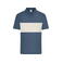 Polo orgánico unisex JN8050. Color dusty blue/sandstone.