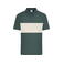 Polo orgánico unisex JN8050. Color smoky green/sandstone.