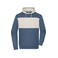 Sudadera con capucha combinada unisex JN8051. Color dusty blue/sandstone.