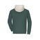 Sudadera con capucha combinada unisex JN8051. Color smoky green/sandstone.