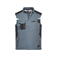 Chaleco softshell de trabajo multibolsillos hombre JN825. Color carbon/black.