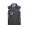 Chaleco softshell de trabajo multibolsillos hombre JN825. Color black/carbon.