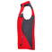 Chaleco softshell de trabajo multibolsillos hombre JN825. Color red/black.
