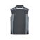 Chaleco softshell de trabajo multibolsillos hombre JN825. Color black/carbon.