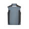 Chaleco softshell de trabajo multibolsillos hombre JN825. Color carbon/black.