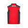 Chaleco softshell de trabajo multibolsillos hombre JN825. Color red/black.