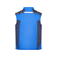 Chaleco softshell de trabajo multibolsillos hombre JN825. Color royal/navy.