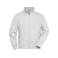 Sudadera de trabajo con cremallera hombre JN836. Color white.