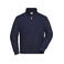 Sudadera de trabajo con cremallera hombre JN836. Color navy.
