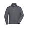 Sudadera de trabajo con cremallera hombre JN836. Color carbon.
