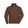 Sudadera de trabajo con cremallera hombre JN836. Color brown.