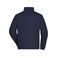 Sudadera de trabajo con cremallera hombre JN836. Color navy.