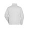 Sudadera de trabajo con cremallera hombre JN836. Color white.