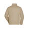 Sudadera de trabajo con cremallera hombre JN836. Color stone.