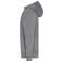 Sudadera con capucha y media cremallera orgánica unisex JN839. Color light melange.