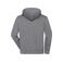 Sudadera con capucha y media cremallera orgánica unisex JN839. Color light melange.