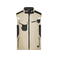 Chaleco softshell de trabajo multibolsillos hombre JN845. Color stone/black.
