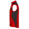 Chaleco softshell de trabajo multibolsillos hombre JN845. Color red/black.