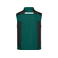 Chaleco softshell de trabajo multibolsillos hombre JN845. Color dark/green/black.