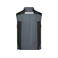 Chaleco softshell de trabajo multibolsillos hombre JN845. Color carbon/black.