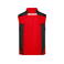 Chaleco softshell de trabajo multibolsillos hombre JN845. Color red/black.