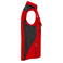 Chaleco softshell de trabajo multibolsillos hombre JN845. Color red/black.
