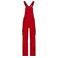Pantalón peto de trabajo multibolsillos hombre JN848. Color red/navy.