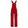 Pantalón peto de trabajo multibolsillos hombre JN848. Color red/navy.
