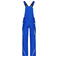 Pantalón peto de trabajo multibolsillos hombre JN848. Color royal/white.