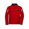 Chaqueta de trabajo softshell unisex JN853. Color red/navy.