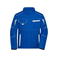 Chaqueta de trabajo softshell unisex JN853. Color royal/white.