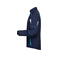 Chaqueta de trabajo softshell unisex JN853. Color navy/turquoise.