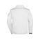 Chaqueta de trabajo softshell unisex JN853. Color white/royal.