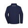 Chaqueta de trabajo softshell unisex JN853. Color navy/turquoise.