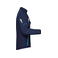 Chaqueta de trabajo softshell unisex JN853. Color navy/turquoise.